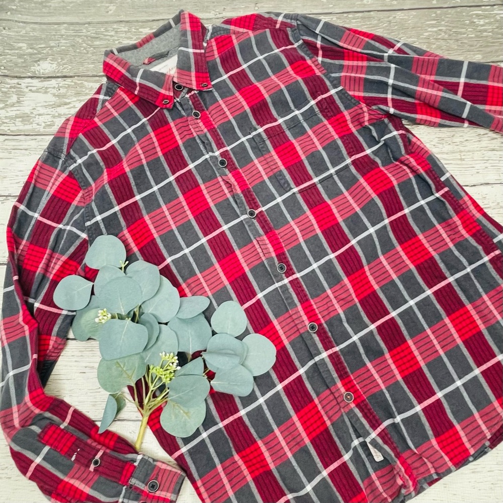 Weatherproof Vintage Flannel Button Up Long Sleeve Shirt